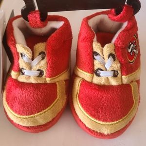 San Francisco 49ers soft Newborn & Infant Booties